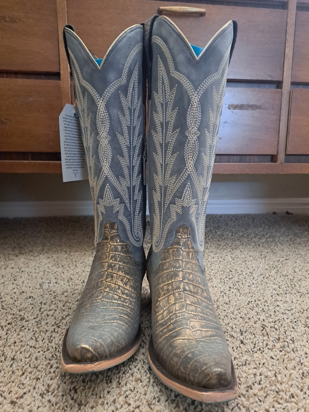 Size 10 Lane Womens Cowboy Boots. - Picture 1 of 10